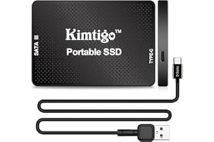 kimtigo 2.5" Internal SSD, 3D NAND Solid State Drive, SATA III 6Gb/s 2.5 inch 7mm (0.28”), Read up to 550MB/s (500G SATA+TYPE-C)