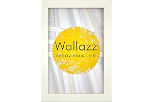 Wallazz Cornice Portafoto in Legno Pregiato - Made in Italy - Vetro Sintetico Infrangibile Crilex - Disponibile in Diverse Varianti - Design Italiano e Qualità Artigianale, 30x40cm Bianco