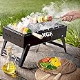 KGF (Choice Of Your) - TT-05 Compact Portable Charcoal Barbeque Grill With 5 Skewers - Multifunctional !! Enjoy Your BBQ With Your Family And Friends (BLACK)