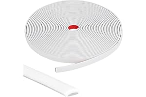 LALAGO 10M Białe, samoprzylepne elastyczne listwy, dekoracyjne listwy ścienne 3D, listwy sufitowe ze skórką i kijem, narożniki do majsterkowania, podłogi, krawędzi