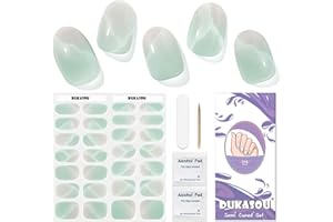 ‎DUKASOU Nagelfolie UV Härtend - 28 Stück Nagelsticker UV Gel Nagelfolien Nagelfolie Selbstklebend Nail Sticker Nagellackstreifen Gel-Nagelaufkleber Art Stickers DIY für Damen Mädchen