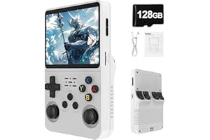 GENERIC Console di gioco retrò R36S con oltre 30.000 giochi precaricati, schermo IPS da 3,5", sistema operativo Linux, scheda TF da 128 GB, batteria da 3500 mAh, regalo portatile