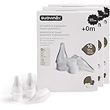 Suavinex, Confezione da 30 pezzi di ricambio per aspirapolvere nasale per bambini, per aspirapolvere anatomico con tubo fless