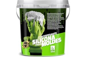 IK SIKD SIKD - Silicona Líquida para Moldes con Espesante. Kit de 1Kg de Silicona RTV para Manualidades. Flexible, para Detalles Finos