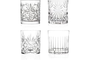 RCR Cristalleria Italiana S.p.a. Mixology Confezione 4 Bicchieri, Vetro, Trasparente