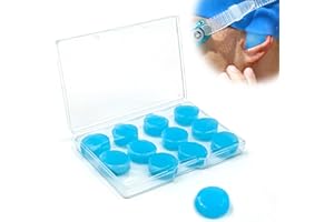 BRELET 12 Pezzi Tappi Orecchie per Dormire, Tappi Orecchie Piscina in Silicone Antirumore Morbida Modellabili Riutilizzabili per Nuoto, Lavorare, Protezione Dell'Udito, Bambini Adulti, Blu