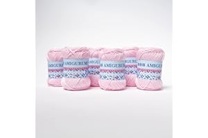 B.B.B. Filati - Amigurumi - Gomitolo filato puro cotone morbidissimo adatto per creare bambole e pupazzi lavabile in lavatrice per Ferri/Uncinetto: 3 - 4 Rosa Baby 101 6pz 300 gr