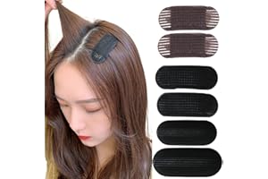 HNJUSR 6 Stück Bump It Up Volumen Haar Basis Set Styling Insert Flecht Werkzeug Haar Bump Up Kamm Clip Schwamm Brötchen Haar Pad Zubehör für Frauen Mädchen DIY Frisur,Fluffiges Haar Bump Up Hair Clip