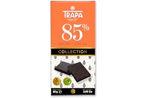 TRAPA COLLECTION | Dark Chocolate 85% Cocoa | 85 g tablet | Gluten Free