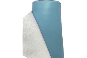 A-Express Faux Similicuir en tissu Matériel Vinyle Étanche Tissu en cuir Vêtements Couture 140 cm de largeur - 2x Mètres (200cm x 140cm) Bleu ciel