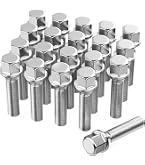 Boulons Filetage 40mm Audi Vw 20 Boulons Roue M14x1,5x40mm - Compatible Audi VW - Filetage 40mm Siège Sphérique R13 élargisseurs Voie