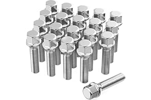 GASUPPLY Kit 20 Bulloni Ruota Filetto Lungo 45mm per Distanziali Ruota I M14x1,5x45mm I Testa Sferica R13 I Chiave 17mm I Compatibili con Audi e VW