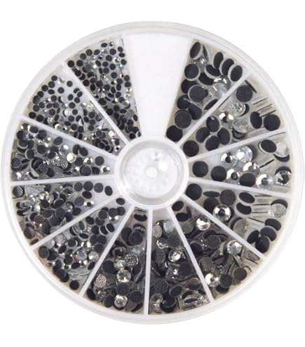 Rayher 360 Strass Hotfix Colorati Da 3 Mm – Pietre In Vetro Per Tessuti, Ceramica, Carta, Legno, In Pratica Scatola