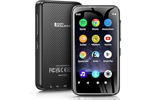 HIFI WALKER G7Mini 80GB MP3 Player with Bluetooth and WiFi, MP4 MP3 Player with Spotify, MP3 Player with Speaker, Portable Android MP3 Player Support Deezer, Audible, Pandora, Amazon Music