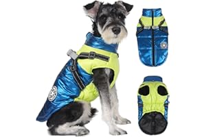 RosyFate Płaszcz dla psa, ciepła odzież, kurtka dla szczeniaków, kamizelka, płaszcz dla psa, przeciwdeszczowy, wiatroszczelny, dla małych i średnich psów (XL)