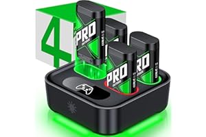 HEYLICOOL Rechargeable Battery Packs for Xbox Series X|S/Xbox One,4X4080mWh Controller Battery Packs, Rechargeable Batteries with Charging Dock for S/X/Elite