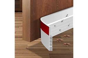 YINGERTOOL Ogranicznik przeciągu, uszczelka podprogowa do drzwi zewnętrznych i wewnętrznych, uszczelka do drzwi uszczelniających przed warunkami atmosferycznymi, blokada okien garażowych, izolacja akustyczna