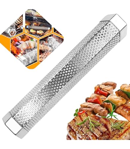 Tubo Per Affumicatura BBQ-Toro Victoria - Acciaio Inox V2A, 5x30 Cm - Per Pellet E Affumicatura A Freddo - Foto 12