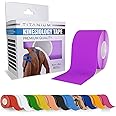 Titanium Sports Kinesiology Tape - 5m Roll of Elastic Water Resistant Tape for Support & Muscle Recovery - Quality Sports Tape (Purple)