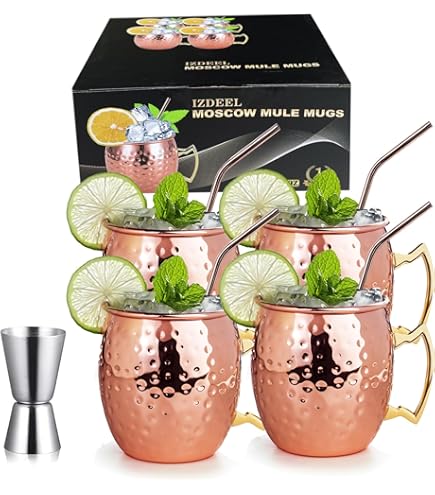 Buddy´s Bar - Moscow Mule beker, 500 ml, hoogwaardige roestvrijstalen