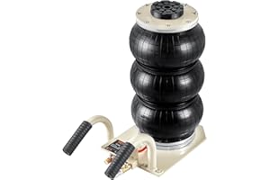 ‎VEVOR VEVOR Pneumatischer Tragbarer Wagenheber Triple Bag Air Jack 3 t, Dreifachbeutel-Luftheber 140-450 mm Hubhöhe Airbag-Luftwagenheber, 5 Minuten Hub Luftheber Wagenheber mit Kurzem Griff Weiß