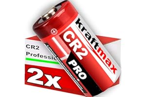 KRAFTMAX Zestaw 2 baterii litowych CR2 o wysokiej wydajności do profesjonalnych zastosowań - najnowsza generacja