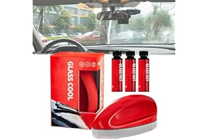 EUNMSI Powerful Windshield Cleaner & Oil Film Remover, Car Glass Cleaning Mouse, Glass Oil Film Remover, Glass Cool Windshield Cleaner, Window Glass Cleaner for Car and Home (1 Mouse + with 3 oz)