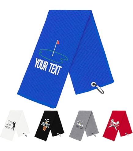Handy Picks Golf Handtuch 3er Set - Mikrofaser Mit Karabiner & Klettverschluss