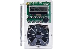 ALANO ALK107 Kit radio FM/DAB fai da te con custodia in acrilico trasparente, kit DAB+FM fai da te con modalità sveglia e display LCD per principianti