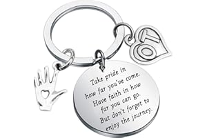 ENSIANTH Occupational Therapist Gifts Keychain OT Graduation Gift Occupational Therapy Jewelry Therapists Inspiration Gifts Take Pride in how Far You Have Come