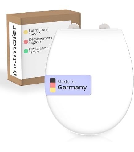 GROHE Set Fixation Siège WC Bau Ceramic – 2 Pièces Avec Vis – Système Démontage Rapide – Chromé – Garantie 5 Ans (Import Allemagne)