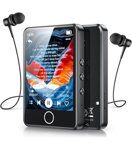 Spotify MP3 Player, MECHEN Bluetooth Wi-Fi MP3 Player, Portable Android MP4 Player With Music, Deezer, Audible Compatible, 4 Inch Touch Screen (White - View #6