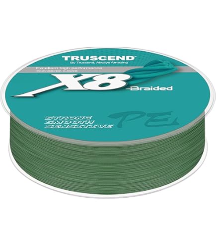 Fil Résistant Abrasion Fil De Pêche Tressé TRUSCEND 8 Brins - Ultra Fin Et Résistant - Faible Mémoire De Forme Fil Pêche Dyneema