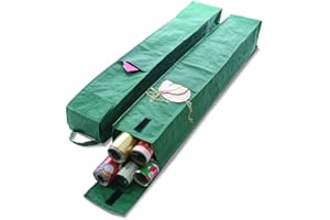 RAM ONLINE Ram® 2 X Christmas Birthday Gift Wrap Paper Storage Bags With Sleeves HOLDS UPTO 30 ROLLS