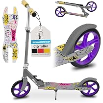 AIYAPLAY Kinderroller Tretroller 12 Zoll mit verstellbarem Lenker, großen All-Terrain-Rädern und Handbremse, für 5-12 Jahre Jungen und Mädchen, Blau: Tests, Infos & Preisvergleich