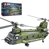 Reobrix CH-47 Helikopter Montaj Seti, Askeri Helikopter Oyuncak U&ccedil;ak Model Kiti 33031, Ev Ofisi i&ccedil;in Sergi Par&ccedil;ası veya Kolek