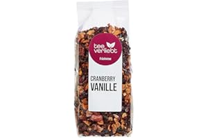 FRUTEG Loser Fruit Tea Cranberry Vanilla 200 g | Herbata owocowa luźna | Herbe, kwaśny, a jednocześnie słodki skład mieszanek herbaty | Herbata owocowa luźna 200g