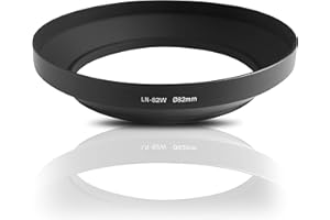 Ares Foto® 82mm Weitwinkel Gegenlichtblende Streulichtblende Sonnenblende zum Einschrauben. CNC gefrästes Metall (Aluminium). Kompatibel mit Sony Canon Nikon Fujifilm Olympus Tamron Sigma Pentax