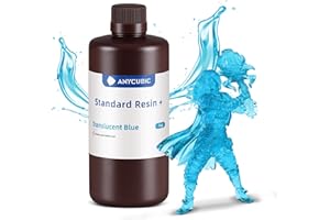 ANYCUBIC Żywica Standard Plus 1 kg do drukarki 3D, niebieska, przezroczysta