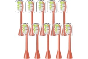 OTHANARY 10 sztuk, kompatybilne z Philips Sonicare One, elektryczne szczoteczki do zębów, pasują do elektrycznych szczoteczek do zębów Philips Sonicare One HY1100, z osłoną przeciwpyłową (Miami Coral, M)