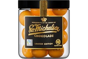 ‎LEVERANDØR TIL DET KGL. DANSKE HOF SV. MICHELSEN CHOKOLADE HÅNDLAVET SIDEN 1933 Sv. Michelsen Lakritz Kugeln mit Orange-Schokolade – 150g | Limitierte Dänische Gourmet Lakritze | Handgefertigt, Glutenfrei, Fairtrade | Süßigkeiten Geschenk für Feinschmecker