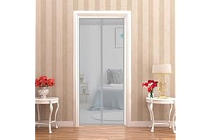 CGUOZI Magnetic Screen Door 150x210cm(59x83inch) Easy Adhesive Mounting Without Drilling, Ideal for Balcony Door Living Room Cellar Door Patio Door -Gray
