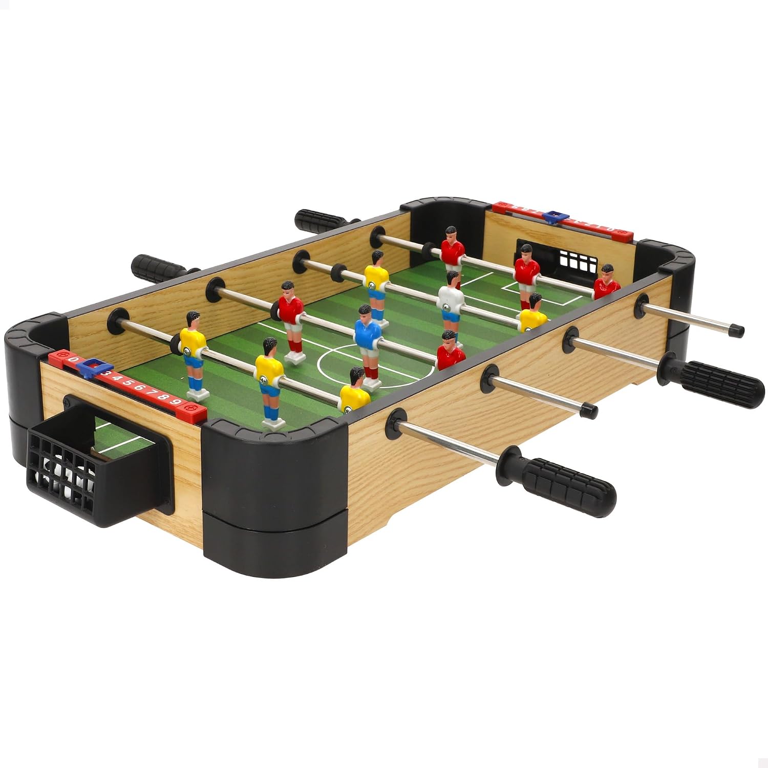 ColorBaby CB Games - Futbolín Mesa, Cuerpo plástico Resistente, 12 Jugadores, con marcadores manuales, para 2 Personas, Futbolines para niños, Fútbol niño, Juguetes 6 años (39527)