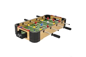 ColorBaby CB Games - Bordsfotboll, robust plastkropp, 12 spelare, med manuella markörer, för 2 personer, fotbollsspel för barn, barnfotboll, leksaker 6 år (39527)