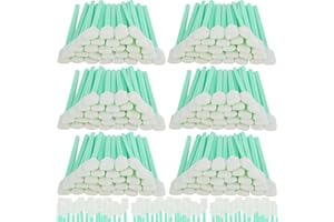 LDHHYH 200PCS Square Foam Cleaning Swab Sticks, 13CM Length Foam Tip Cleaning Swabs, Rectangle Foam Cleaning Swabs, Square Tip Swabs Sponge Stick for Camera Optical Lens Optical Equipment
