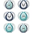 Tommee Tippee Anytime Soothers, Symmetrical Orthodontic Design, BPA-Free Silicone, 6-18m, Pack of 6 Dummies