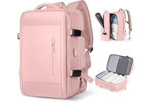 SZLX Duży damski plecak turystyczny sportowy wodoodporny 14-calowy plecak szkolny na laptopa z przegrodą na buty z portem USB do ładowania