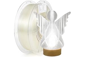 ‎ISANMATE iSANMATE Transparente Hohe Geschwindigkeit PLA Filament 1.75mm, HS 3D Drucker Filament PLA für Schnelles Drucken Geeignet, 1kg Spule (2.2 LBS)