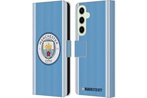Head Case Designs Officially Licensed Manchester City Man City FC Home 2023/24 Badge Kit Leather Wallet Case Compatible With Samsung Galaxy S25+