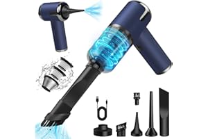 ‎ZABATOCO Akku Staubsauger, Auto-Staubsauger kabelloser, Mini-Staubsauger, multifunktionaler Handstaubsauger mit Bürste, Flache breite Öffnung, Leichter Handstaubsauger für Auto, Tierhaare, 6000 Pa